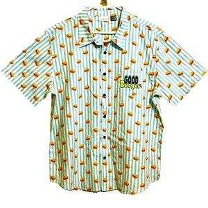 Nickelodeon The Ed Special Good Burger Button Up Shirt Cosplay Costume XL